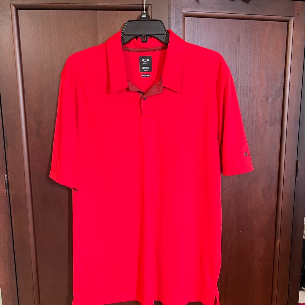 Oakley Men's Bright Red Polo Shirt